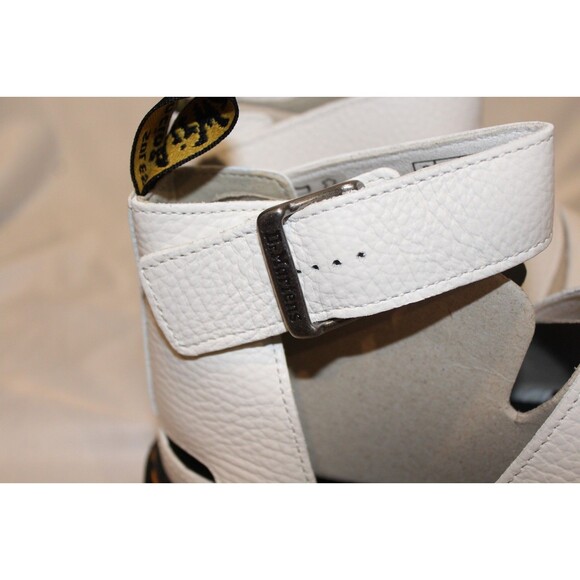 Dr. Martens Clarissa II Quad White Milled Nappa Leather Gladiator Sandals 10 NIB - Picture 2 of 6
